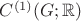 $C^{(1)}(G; \mathbb{R})$