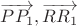 $\overrightarrow {PP_1}, \overrightarrow {RR_1}$