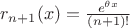 $r_{n+1}(x)=\frac{e^{\theta x}}{(n+1)!}$