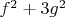 ${{f}^{2}}+3{{g}^{2}}$