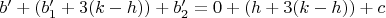 $b'+(b_1'+3(k-h))+b_2'=0+(h+3(k-h))+c$