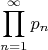 $$\prod\limits_{n=1}^{\infty}p_n}$$