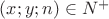 $(x;y;n)\in N^+$