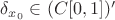 $\delta_{x_0}\in(C[0,1])'$