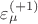 $\varepsilon_\mu^{(+1)}$