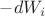 $-dW_i$ $-dW_i$