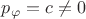 $p_\varphi=c\ne0$