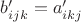 $b'_{ijk}=a'_{ikj}$