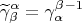 \[
\widetilde\gamma ^\alpha  _\beta   = \gamma ^\beta  _\alpha  ^{ - 1} 
\]
