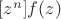 $[z^n]f(z)$
