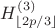 $H^{(3)}_{\lfloor 2p/3\rfloor}$