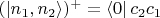 $(\left|n_1, n_2\right\rangle)^+=\left\langle0\right|c_2c_1$