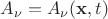 $A_\nu=A_\nu(\mathbf{x},t)$