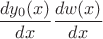 $$ \frac{dy_{0}(x)}{dx}\frac{dw(x)}{dx}$$