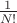 $\frac 1 {N!}$