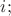 $i;$