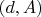 $(d, A)$