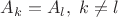 $A_k=A_l,\;k\ne l$
