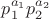 $p_1^{a_1}p_2^{a_2}$