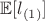 $\mathbb{E}[l_{(1)}]$