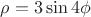 $\rho=3\sin 4\phi$