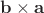 $\mathbf{b}\times\mathbf{a}$
