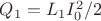 $Q_1=L_1I_0^2/2$