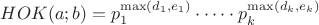 $HOK(a;b)=p_1^{\max(d_1,e_1)}\cdot\dots\cdot p_k^{\max(d_k,e_k)}$