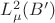 $L^2_\mu(B')$