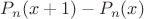 $P_n(x+1)-P_n(x)$