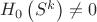 ${H}_0\left(S^{k}\right)\ne 0$
