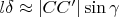 $\[l\delta  \approx |CC'|\sin \gamma \]$