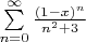 $\sum\limits_{n=0}^{\infty}\frac{(1-x)^n}{n^2+3}$