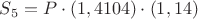 $S_5=P\cdot(1,4104)\cdot(1,14)$