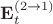 $\mathbf{E}^{(2\to 1)}_{t}$
