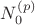 $N^{(p)}_0$