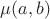 $\mu(a,b)$