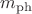 $m_{\mathrm{ph}}$