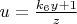 $u=\frac{k_6y+1}{z}$