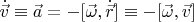 $\dot{\vec{v}}\equiv \vec{a}=-[\vec{\omega},\dot{\vec{r}}]\equiv-[\vec{\omega},\vec{v}]$