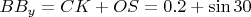 $BB_y=CK+OS=0.2+\sin30$