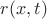 $r(x,t)$
