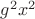 $g^2 x^2$