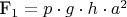 F_1 = p \cdot  g \cdot  h \cdot  a^2