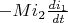 $- M i_2\frac{di_1}{dt}$