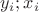 ${y_i;x_i}$