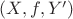 $(X,f,Y')$