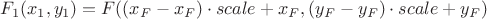 $F_1(x_1,y_1)=F((x_F-x_F)\cdot scale+x_F,(y_F-y_F)\cdot scale+y_F)$