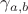 $\gamma_{a,b}$