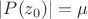$|P(z_0)|=\mu$
